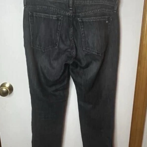 Rag And Bone Dre Low Rise Boyfriend Denim Jeans Women 30 Black Straight - Picture 5 of 8